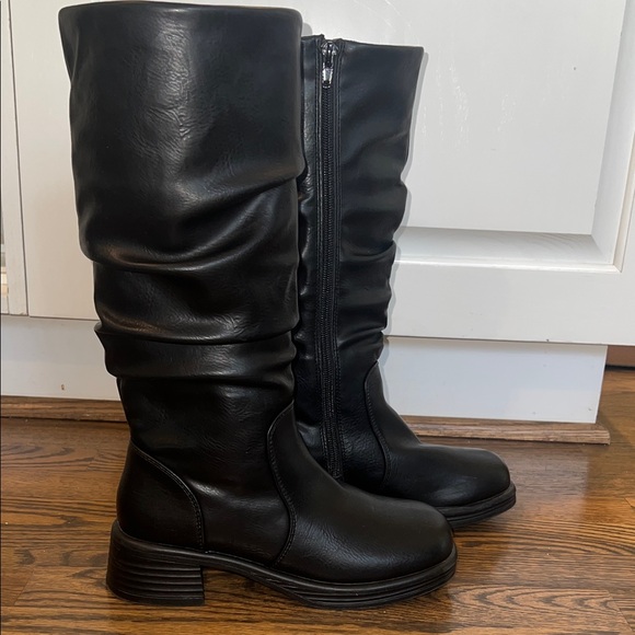 STEVE MADDEN Kids Fortune Fashion Black Boots - Kids Size 3 - Picture 4 of 7